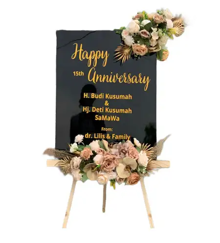 Papan Bunga Akrilik Ujung Alih